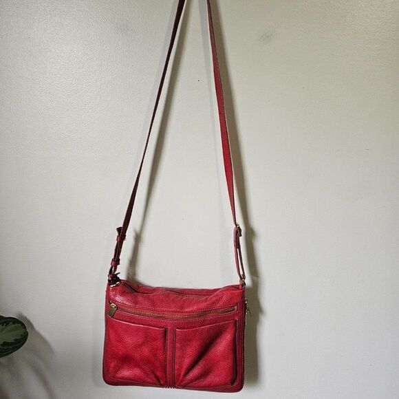 Fossil Red Crossbody Bag Everyday Essential - Picture 1 of 16